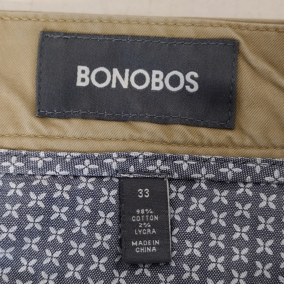 Bonobos Men's Tan Travel Outdoors Hiking Chino 7 Inseam Shorts Sz 33 - Picture 12 of 15